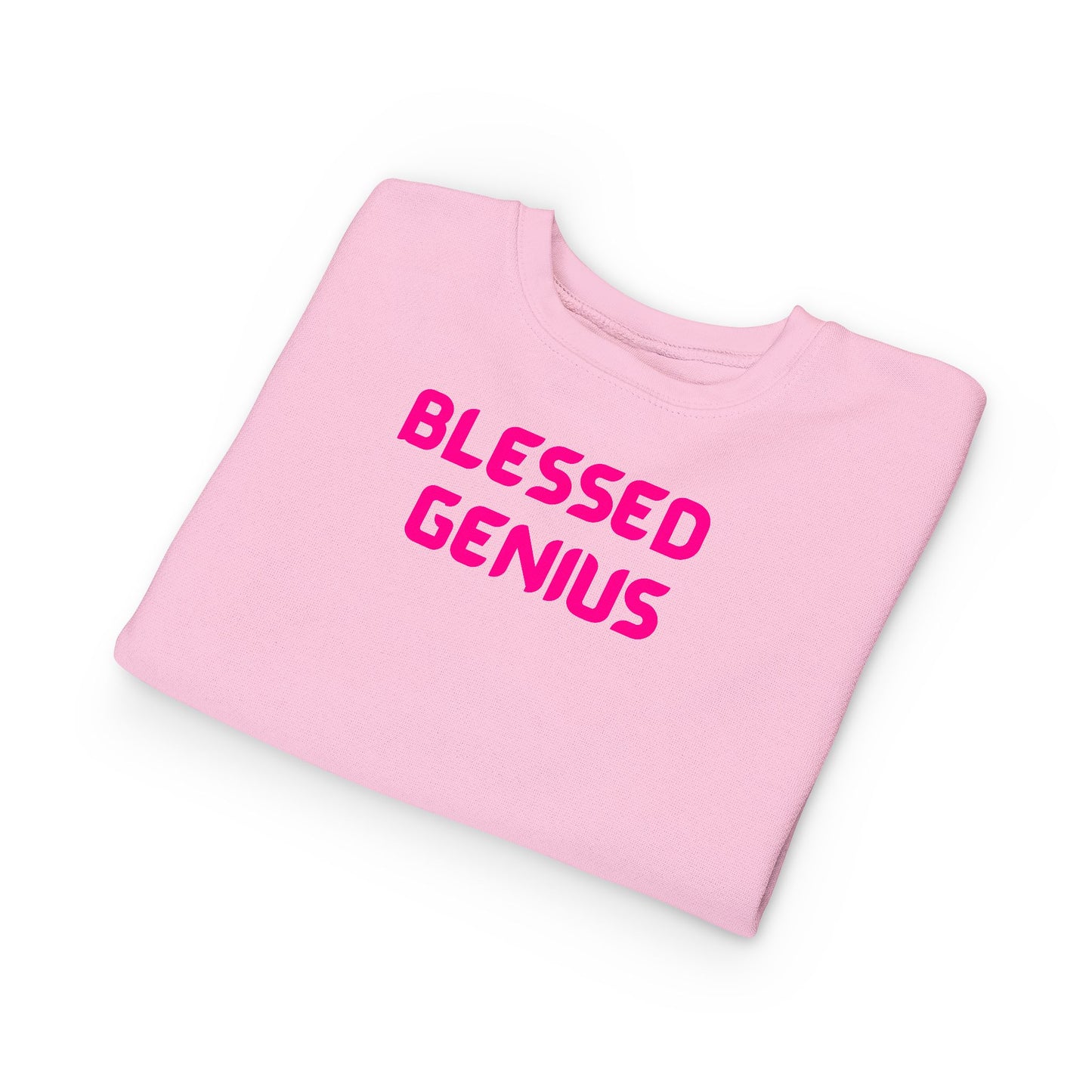 Toddler Sweatshirt - Blessed Genius, Kids Gift, Cute Toddler Apparel, Fun Children Clothes, Baby Shower Present