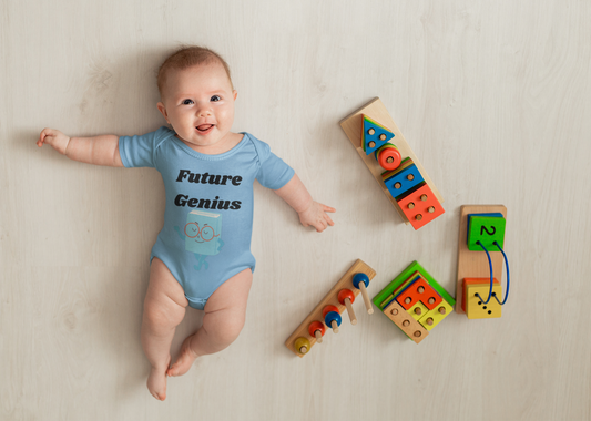 Baby Onesie Future Genius Short Sleeve