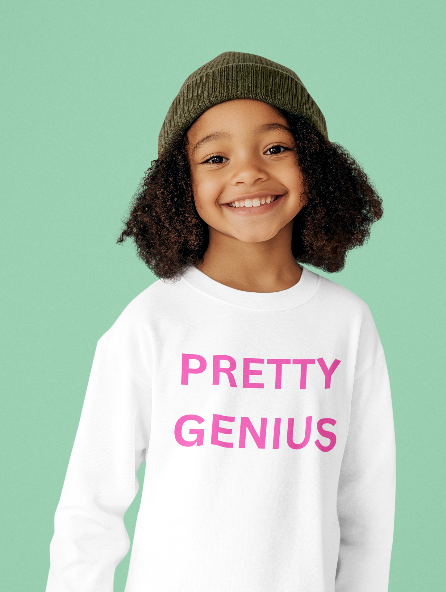 Pretty Genius Toddler Sweatshirt - Fun Kids Apparel, Birthday Gift, Cute Toddler Outfit, Unique Baby Gift, Everyday Wear