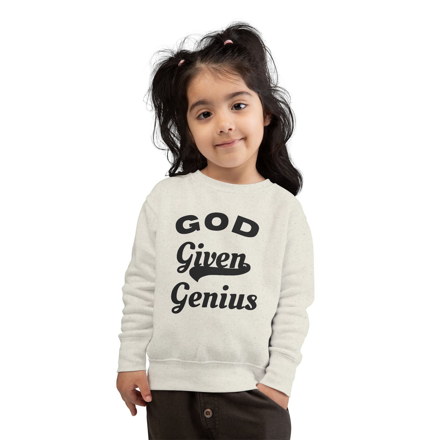 Toddler Sweatshirt, God Given Genius, Cute Kids Apparel, Baby Gift, Motivational Clothing, Fun Toddler Outfit, Inspirational Toddler [...]