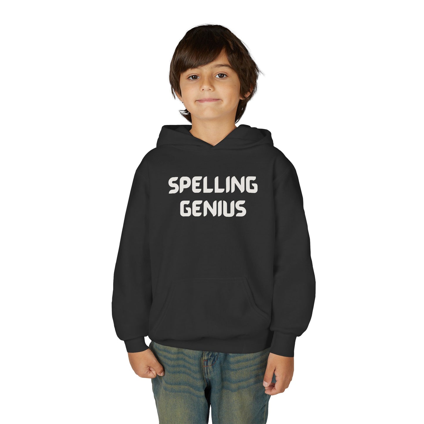 Spelling Genius Youth Hoodie | Cool Gift for Students, School Spirit, Birthday Present, Educational Wear, Comfortable Sweatshirt