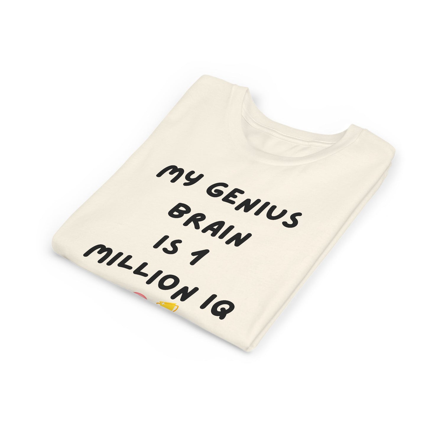 Genius Brain Youth Tee - Cute, Funny Shirt for Kids, Gift for Birthdays, School Events, Summer Fun, Smart Kids Apparel