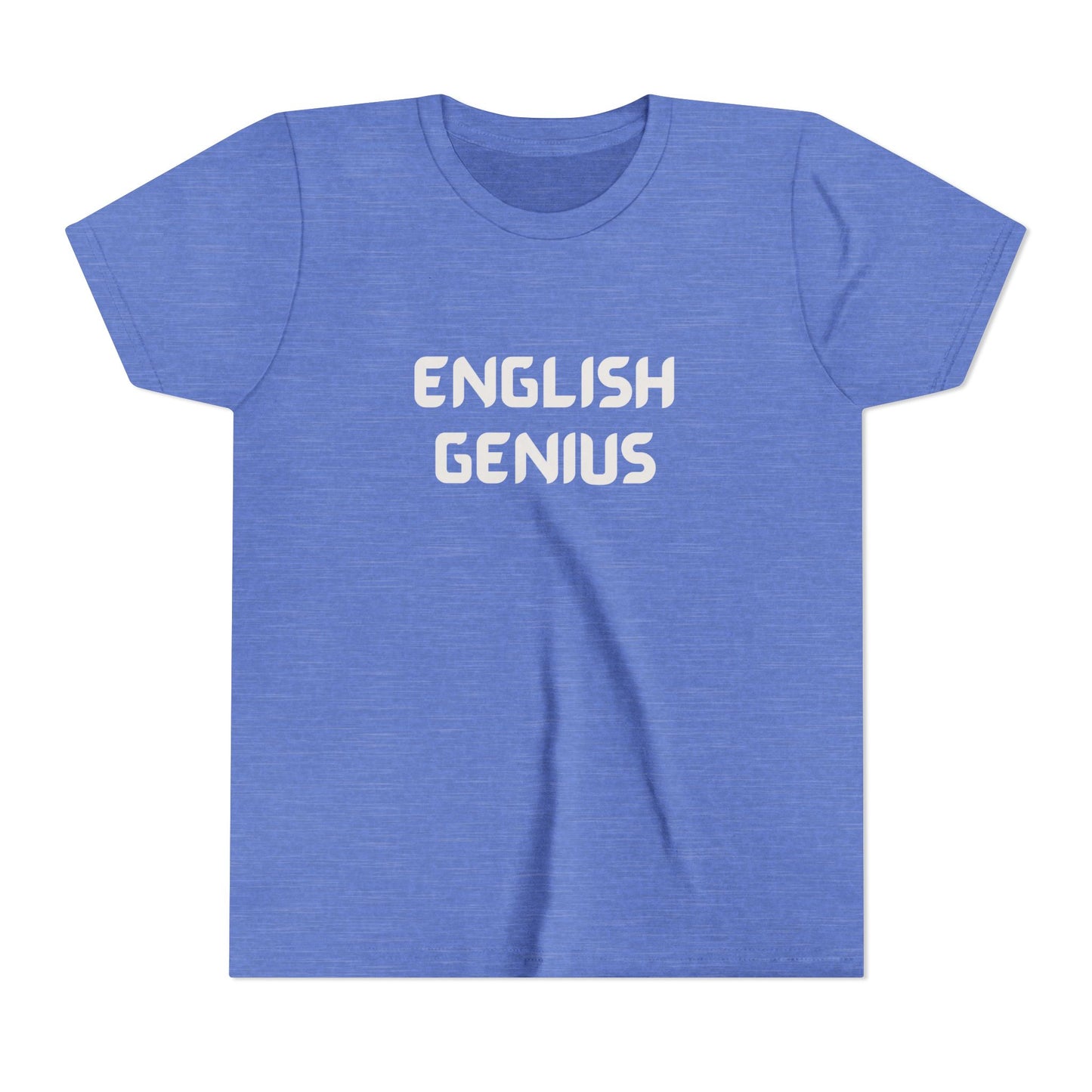 English Genius Youth Tee - Fun Educational T-Shirt, Gift for Kids, Back to School, Class Gift, Learning Merchandise