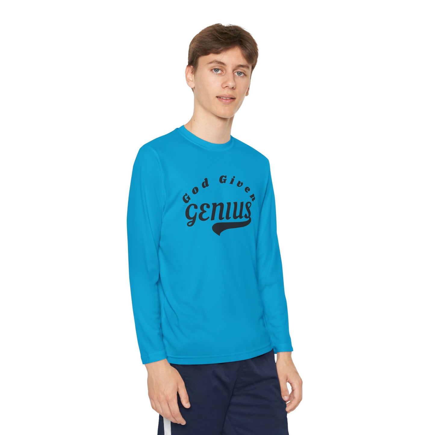 God Given Genius Youth Long Sleeve Tee - Stylish & Comfortable | Perfect for School & Play