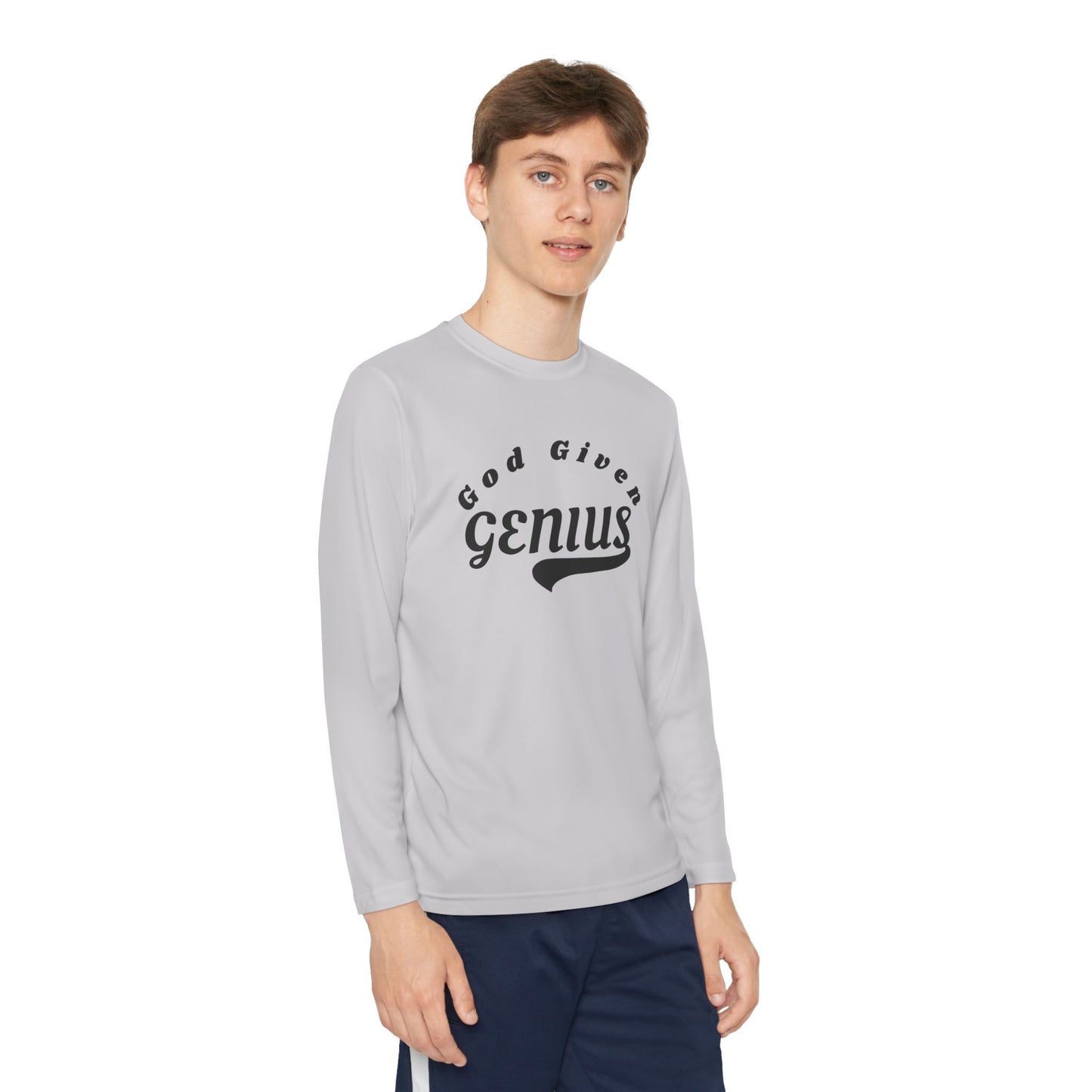 God Given Genius Youth Long Sleeve Tee - Stylish & Comfortable | Perfect for School & Play