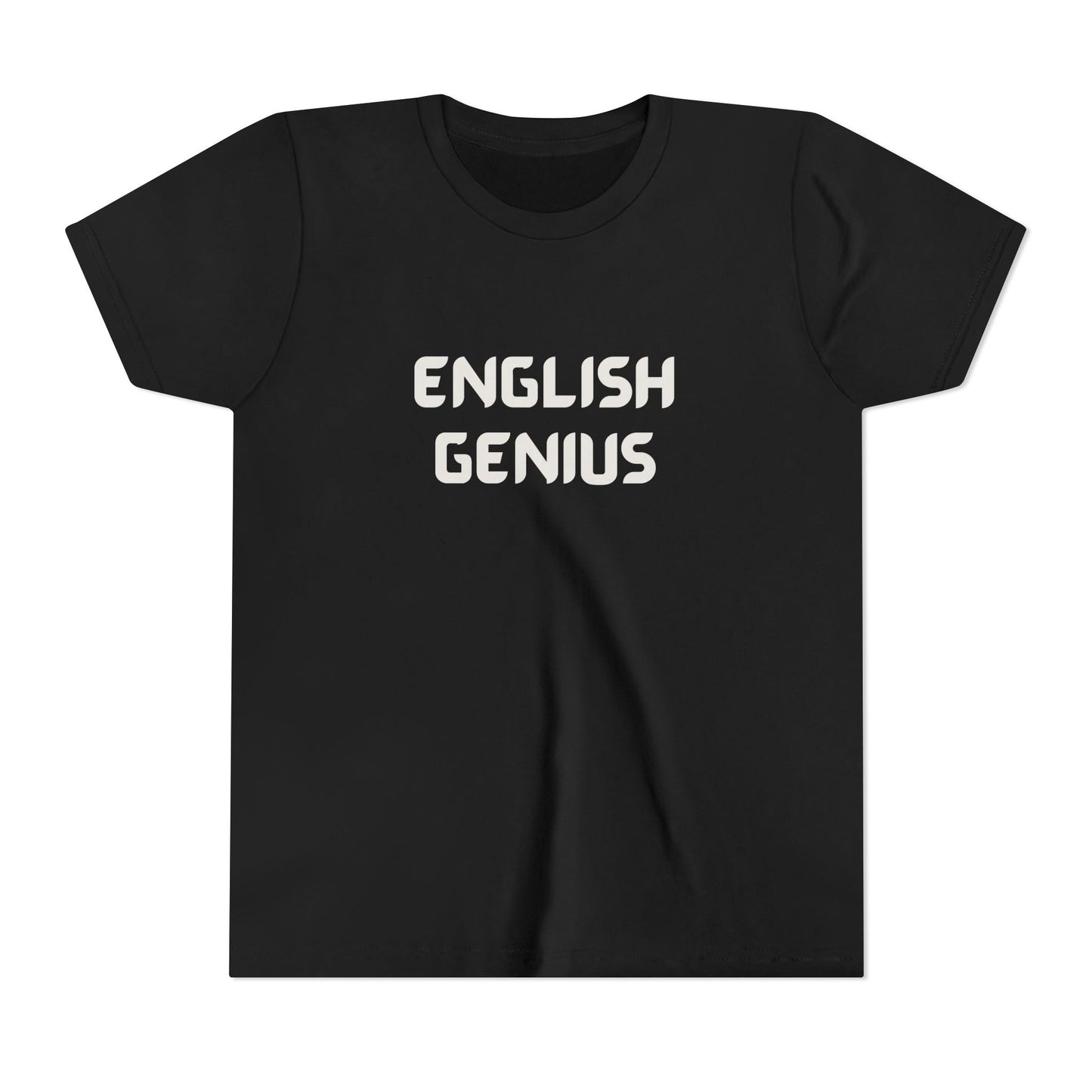 English Genius Youth Tee - Fun Educational T-Shirt, Gift for Kids, Back to School, Class Gift, Learning Merchandise