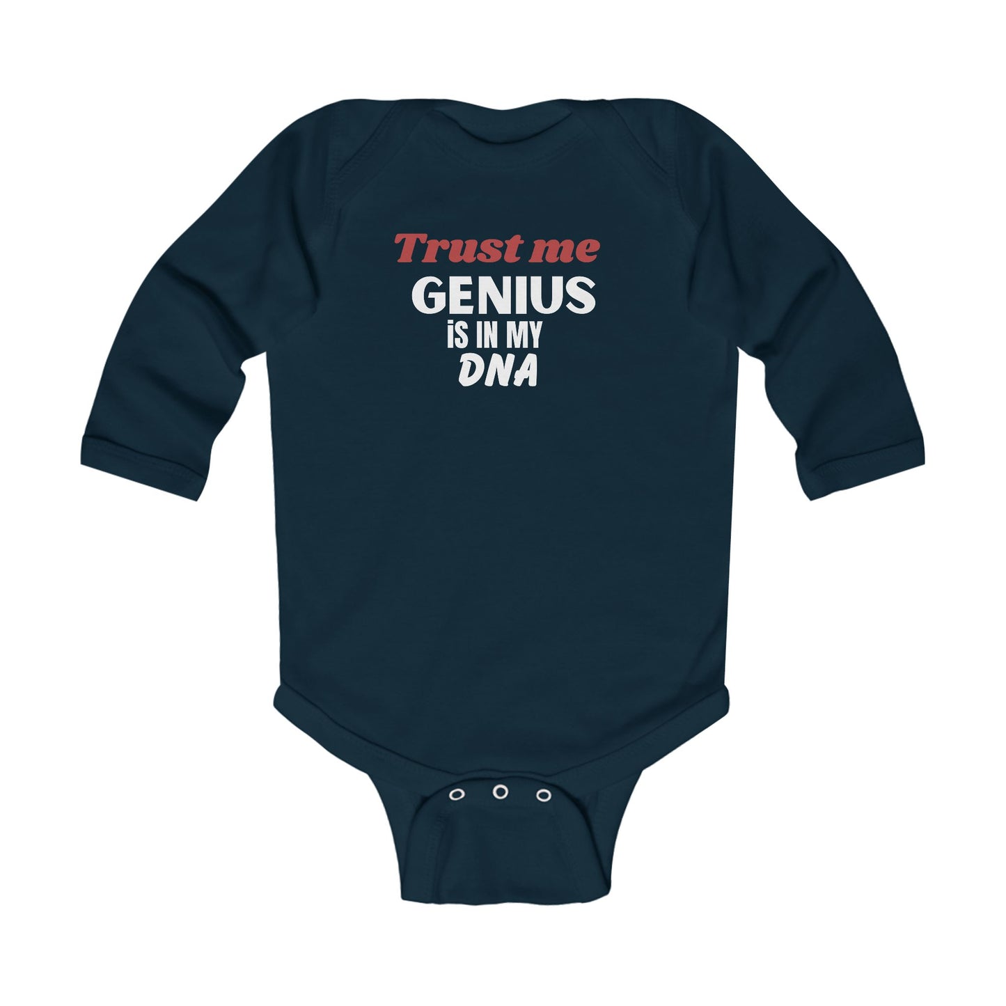 Genius In My DNA Infant Bodysuit, Funny Baby Outfit, Newborn Gift, Baby Shower Present, Cute Baby Clothes