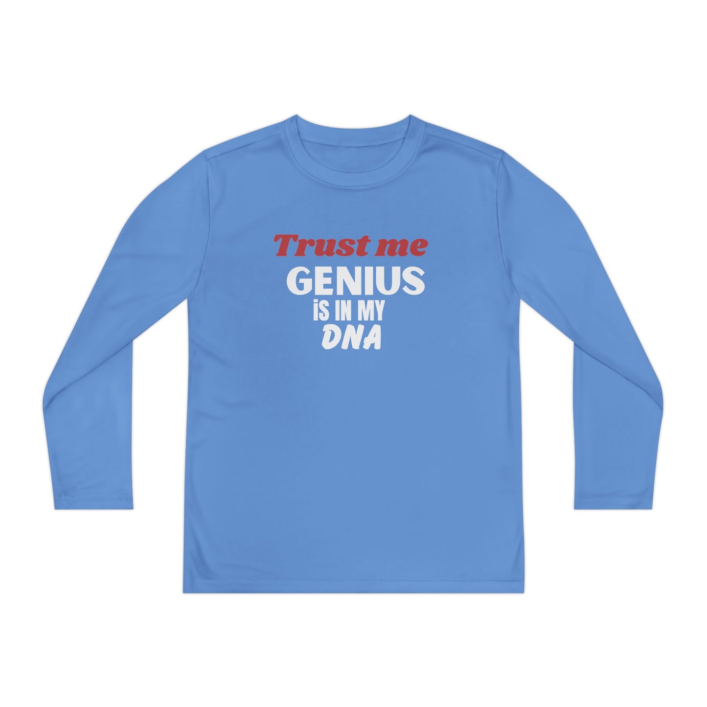 Youth Long Sleeve T-Shirt - Trust Me, Genius is in My DNA - Perfect for Birthdays, School Events, Gift for Young Scholars, Casual [...]