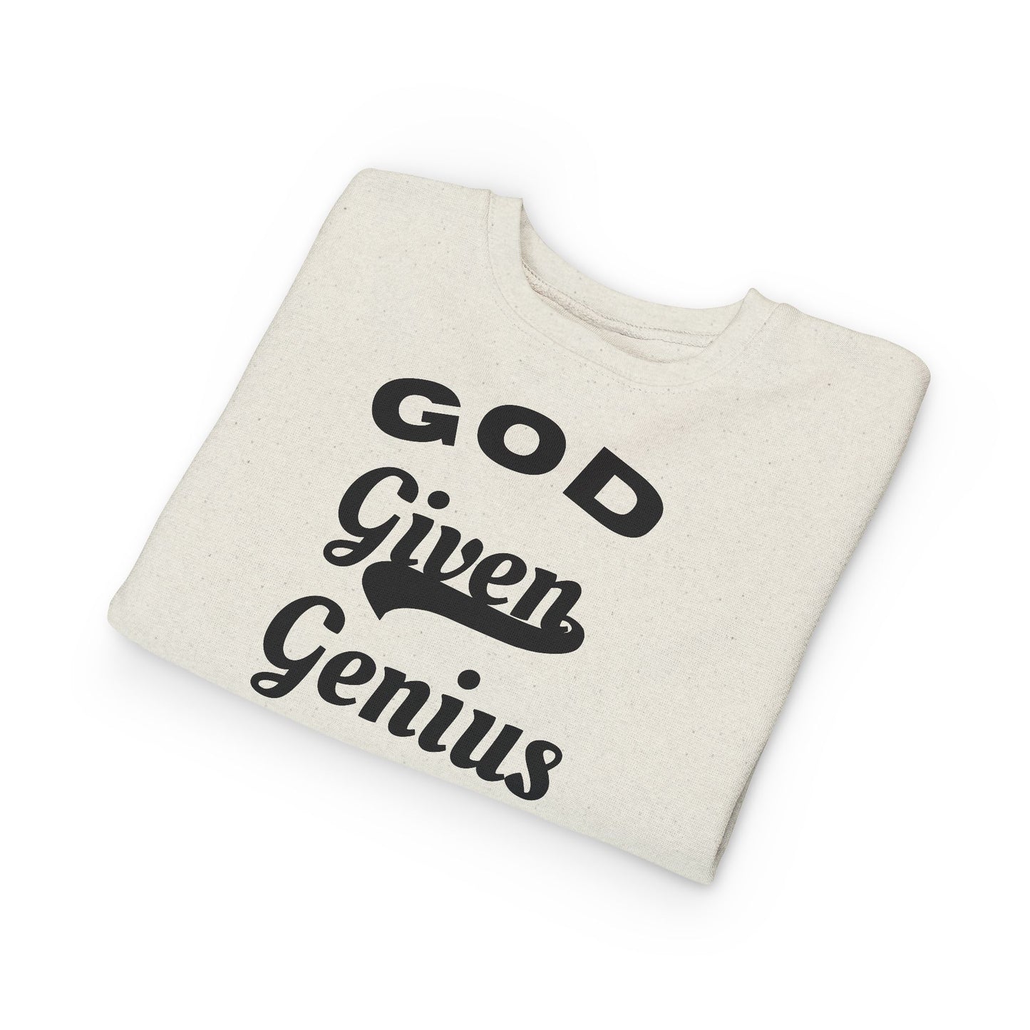Toddler Sweatshirt, God Given Genius, Cute Kids Apparel, Baby Gift, Motivational Clothing, Fun Toddler Outfit, Inspirational Toddler [...]