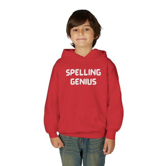 Spelling Genius Youth Hoodie | Cool Gift for Students, School Spirit, Birthday Present, Educational Wear, Comfortable Sweatshirt