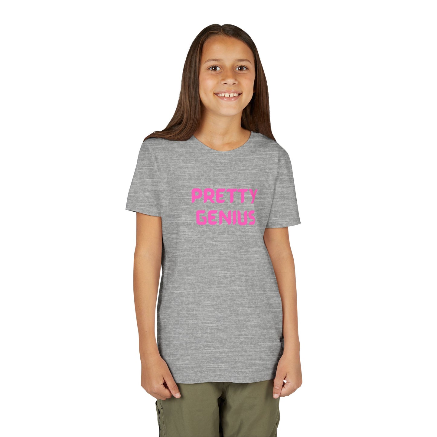 Pretty Genius Girls Tee - Cute T-Shirt, Gift for Kids, Birthday Outfit, Fun Everyday Wear, Graphic Tee, Gift for Girls