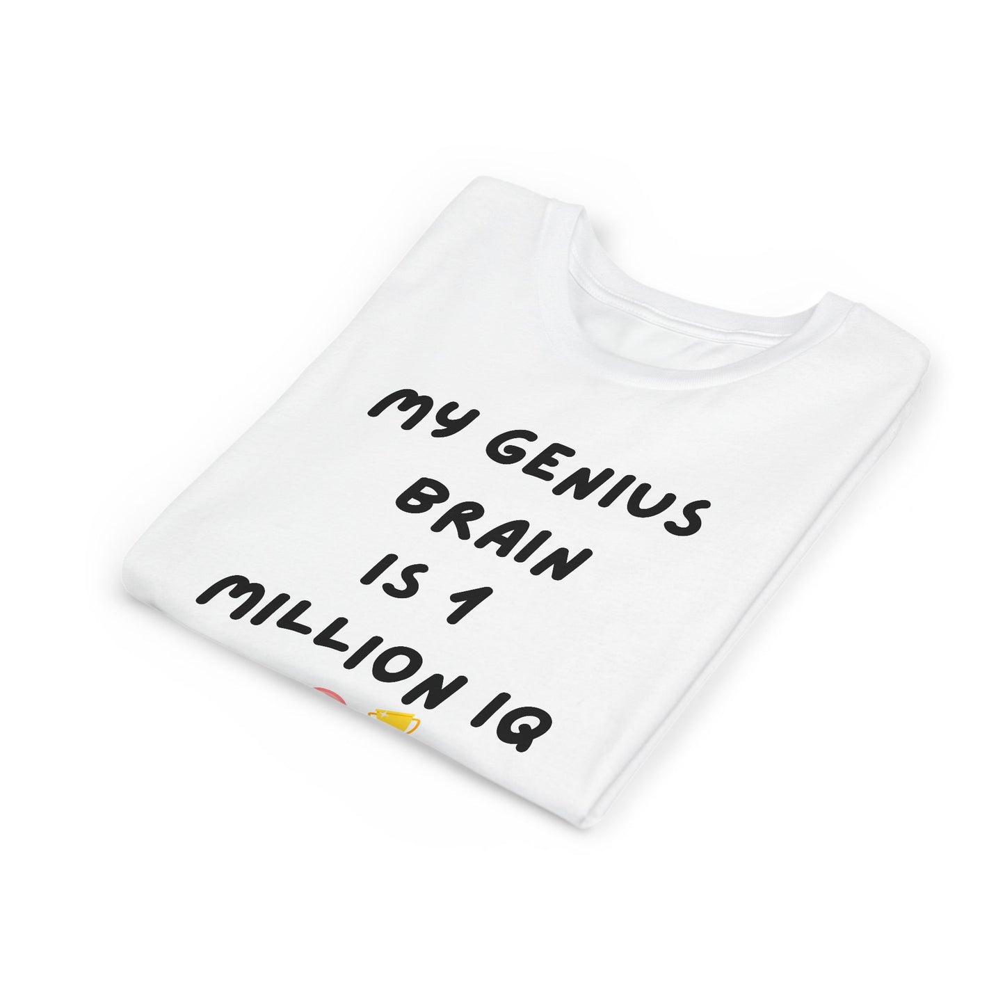 Genius Brain Youth Tee - Cute, Funny Shirt for Kids, Gift for Birthdays, School Events, Summer Fun, Smart Kids Apparel