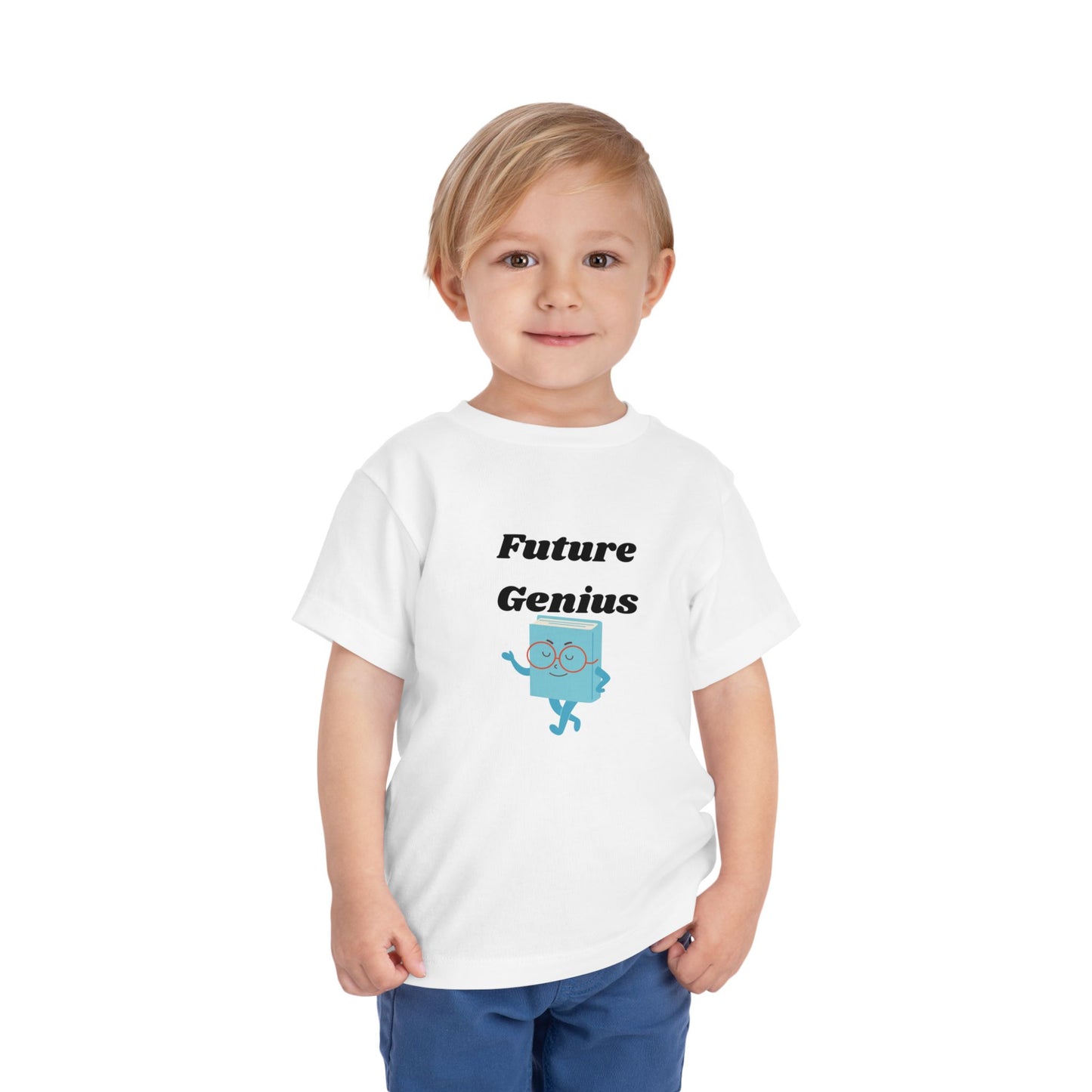 Future Genius Toddler Tee | Cute Child T-Shirt, Birthday Gift for Kids, Educational Apparel, Fun Playwear, Summer Outfit