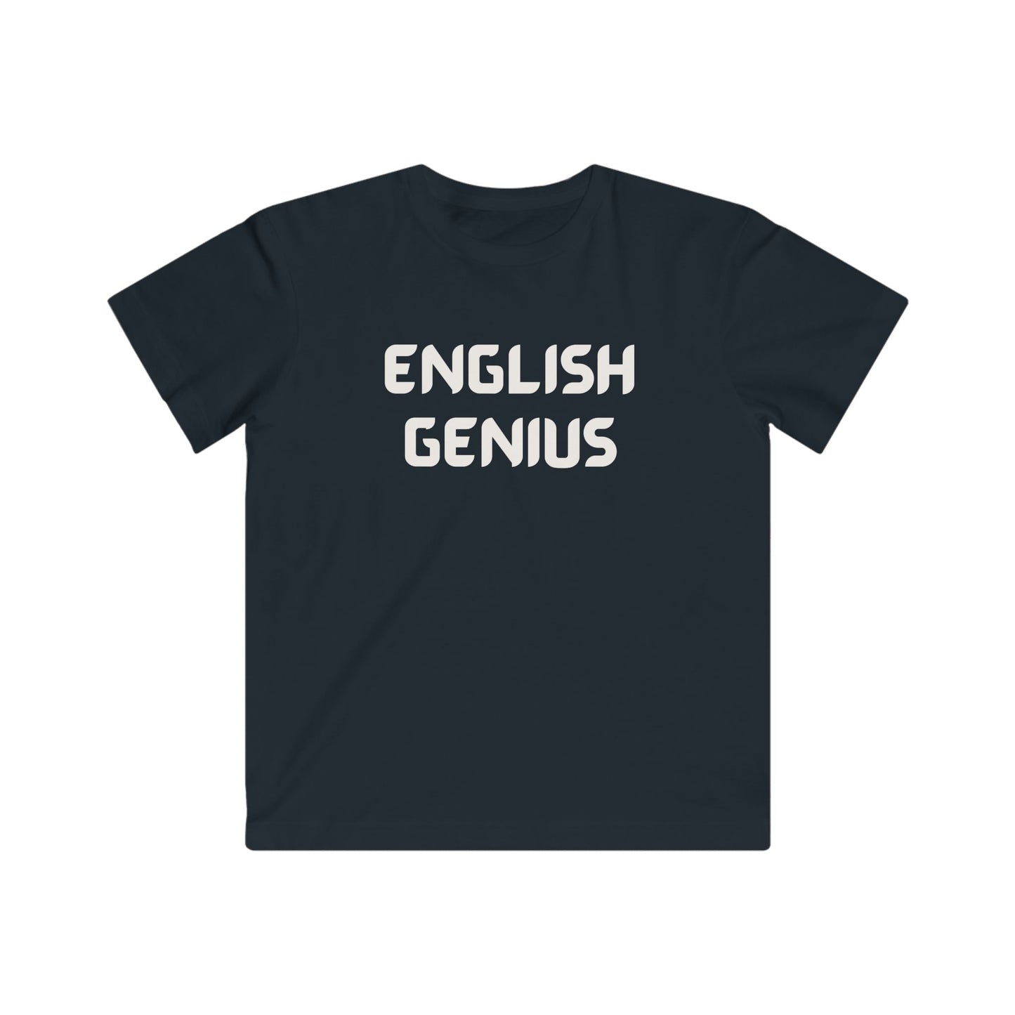 Kids English Genius Tee - Fun Learning Shirt, Children's Education Gift, Classroom Outfit, Back to School Apparel, Kids Statement T-Shirt