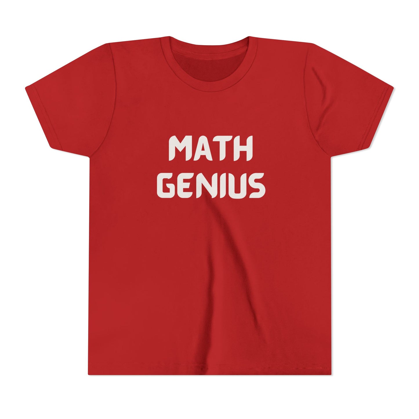 Math Genius Youth Tee - Perfect Gift for Students, Back to School Shirt, Educational Apparel, Cute Kids T-Shirt, Fun Learning Gift