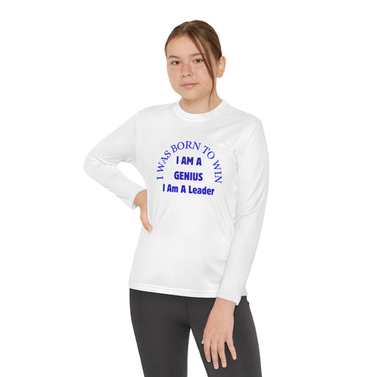 Youth Motivational Long Sleeve Tee - Positive Affirmation Shirt, Gift for Kids, Birthday Present, Back to School, Inspirational Apparel