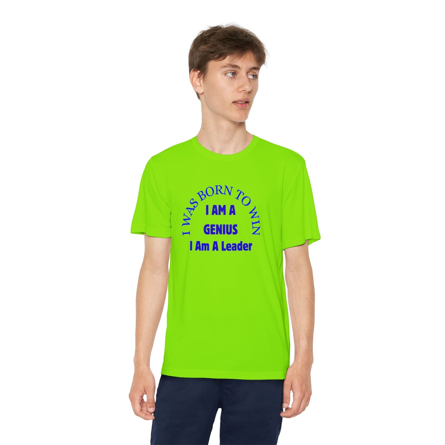 Youth Inspirational Tee - I Was Born to Win | Gift for Kids, Motivational Shirt, Children's Sportswear, Confidence Booster, Birthday Present