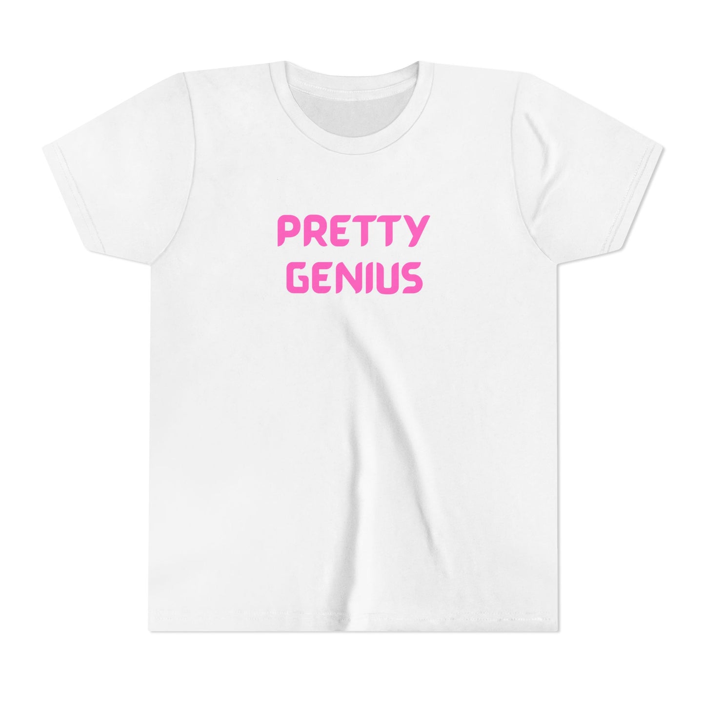 Pretty Genius Girls Tee - Cute T-Shirt, Gift for Kids, Birthday Outfit, Fun Everyday Wear, Graphic Tee, Gift for Girls