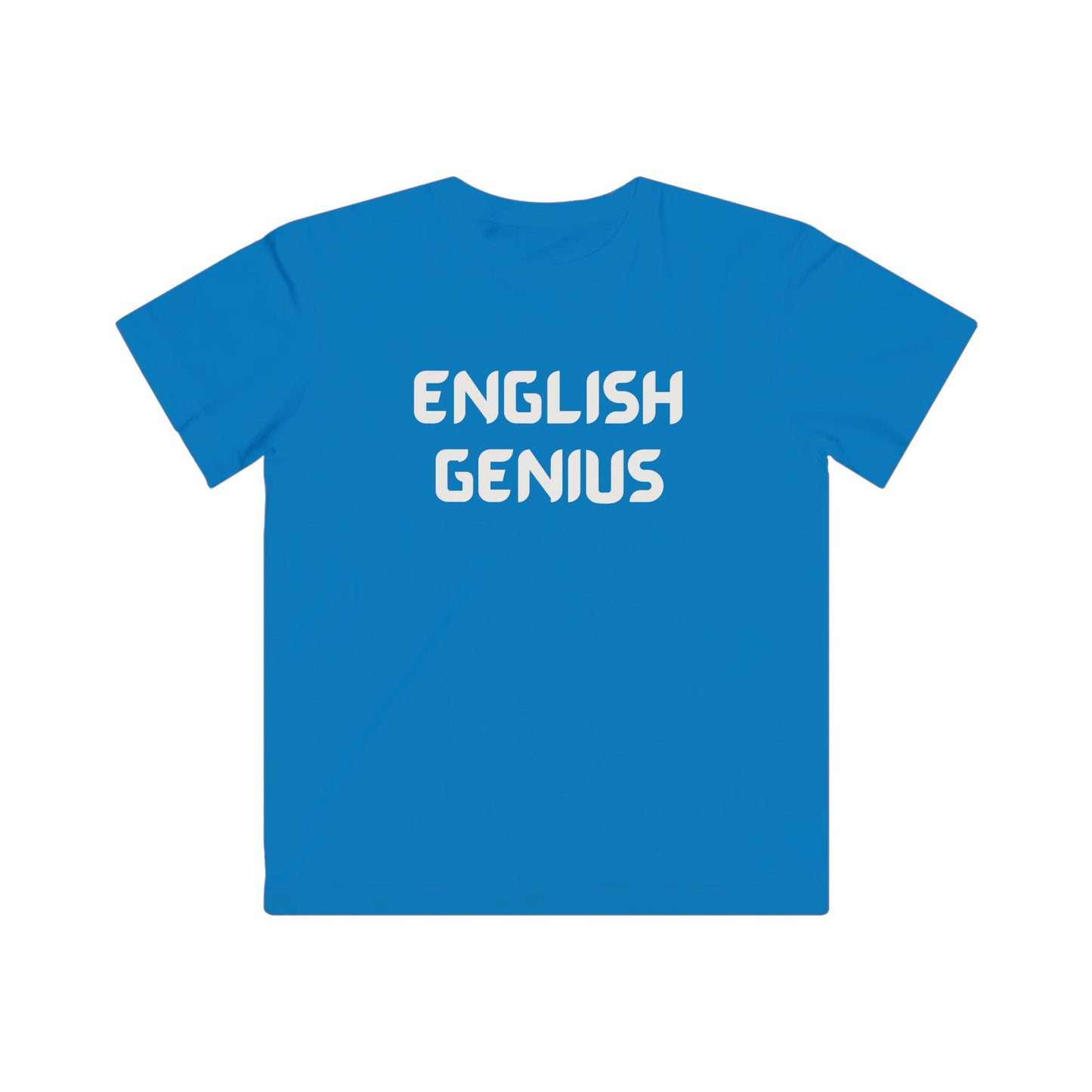 Kids English Genius Tee - Fun Learning Shirt, Children's Education Gift, Classroom Outfit, Back to School Apparel, Kids Statement T-Shirt