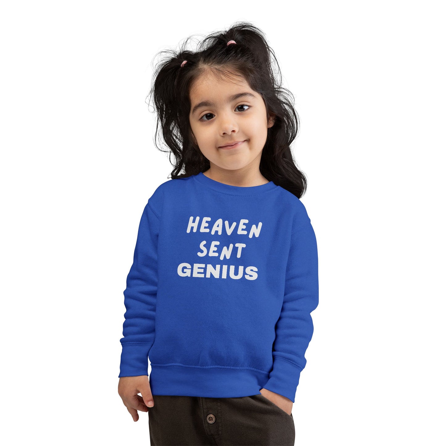 Heaven Sent Genius Toddler Sweatshirt - Cozy Kids Apparel