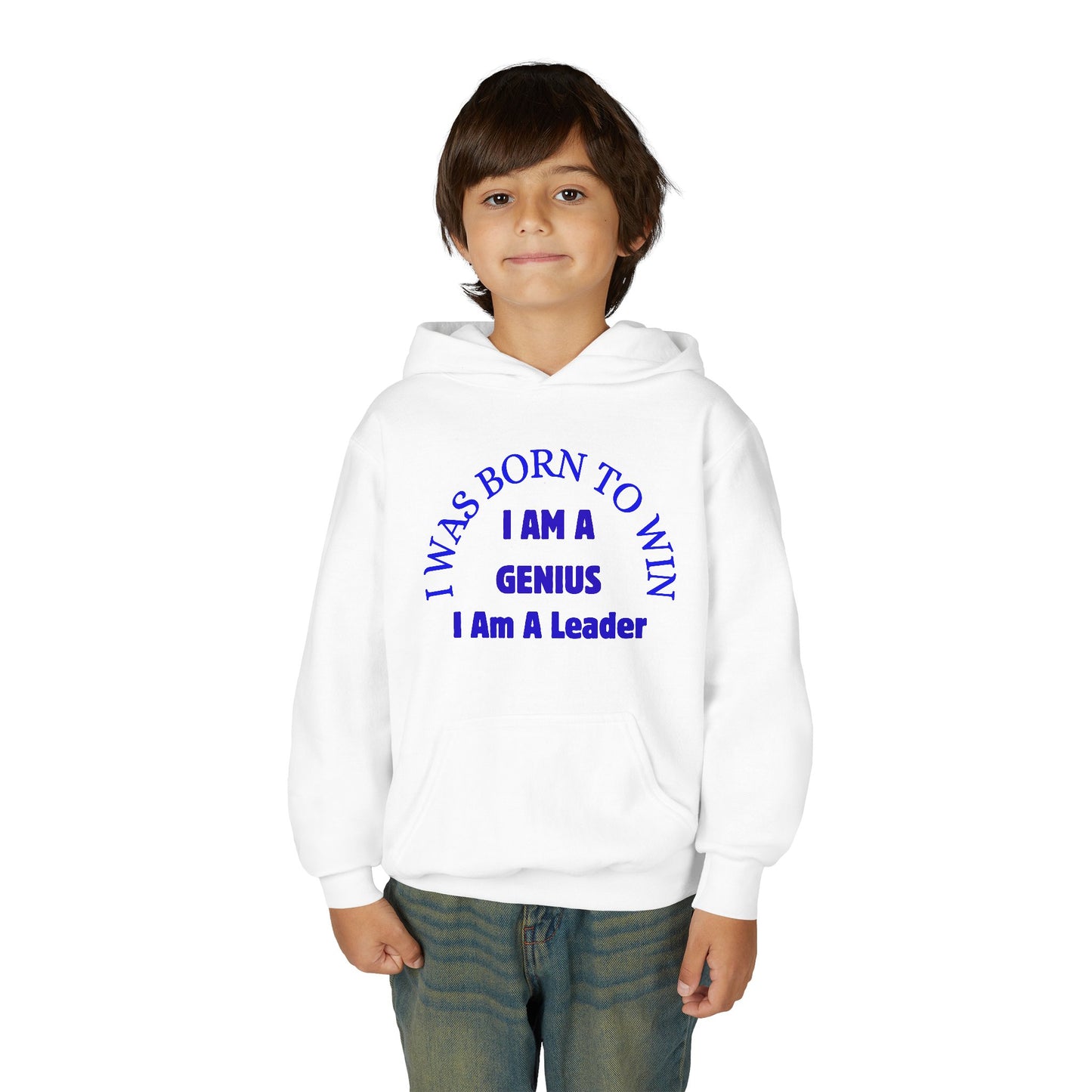 Inspirational Youth Sweatshirt - 'I Was Born to Win, I Am a Genius, I Am a Leader' - Motivational Gift, Teen Apparel, Back to School, [...]