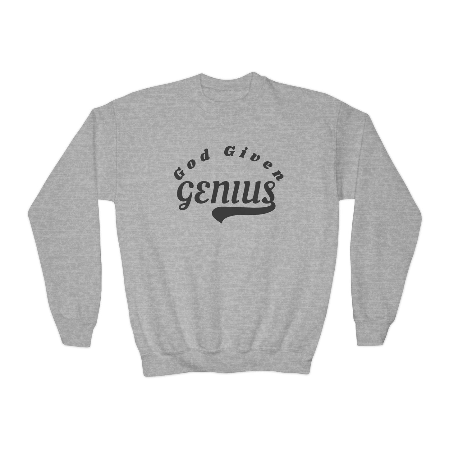 God Given Genius Youth Crewneck Sweatshirt