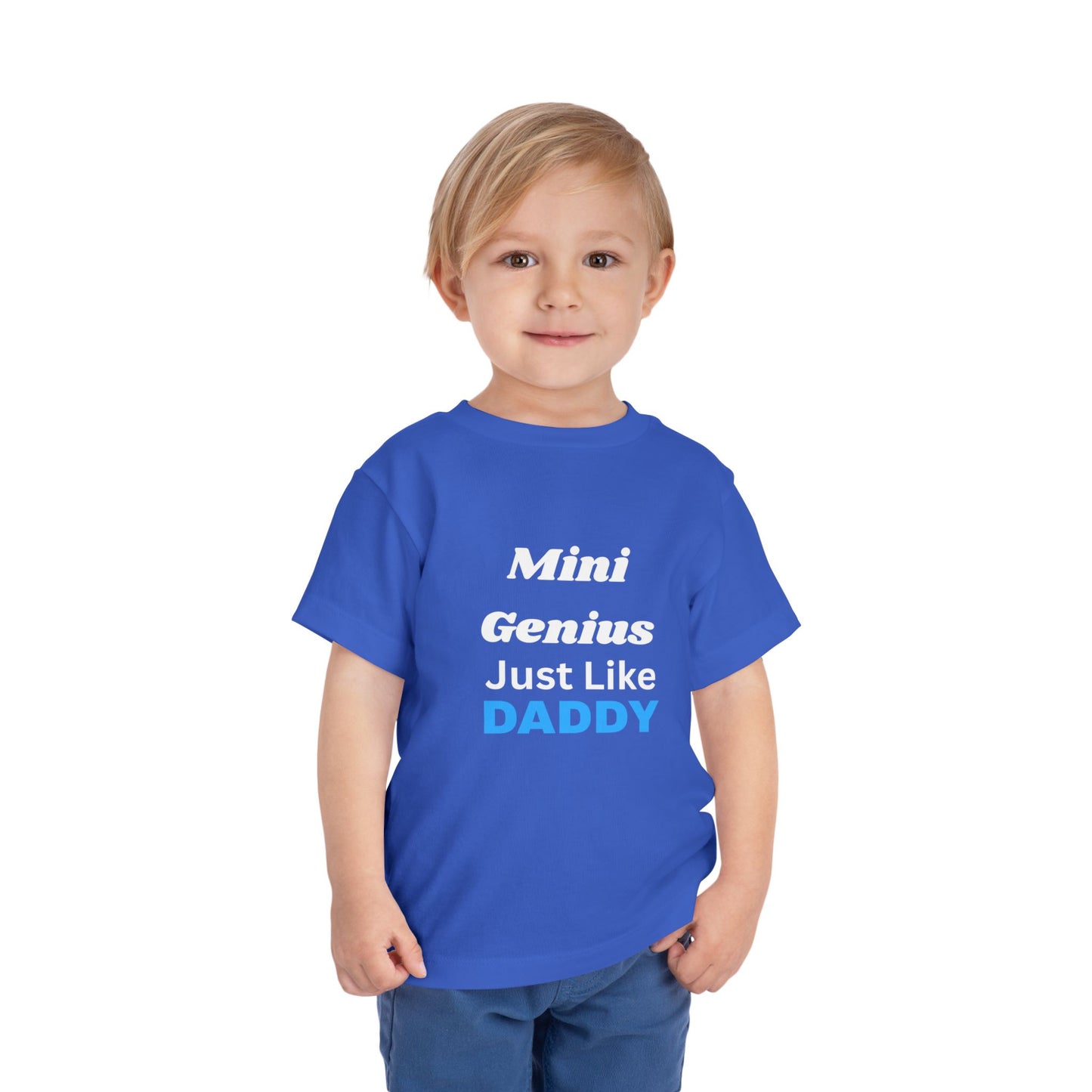 Mini Genius Just Like Daddy Toddler Short Sleeve Tee