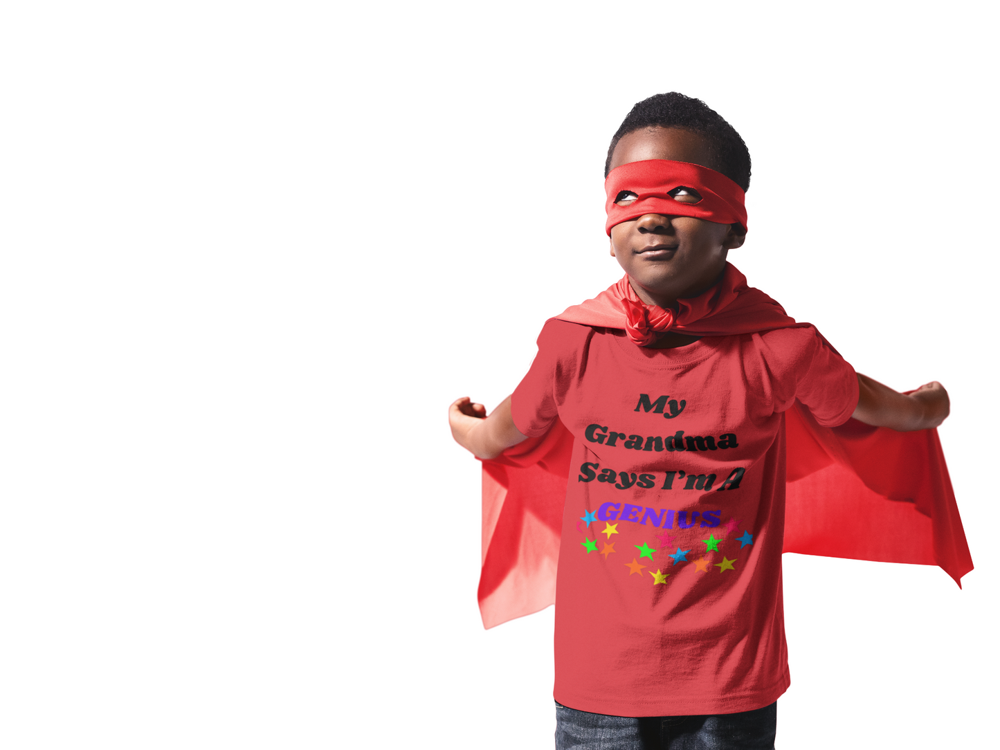 Toddler Short Sleeve Tee My Grandma say's I'm a Genius