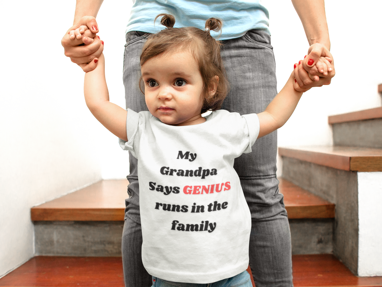 Infant Genius Tee - Adorable Baby Shirt, Gift for Grandparents, Cute Baby Clothes, Family Bonding, First Birthday Outfit