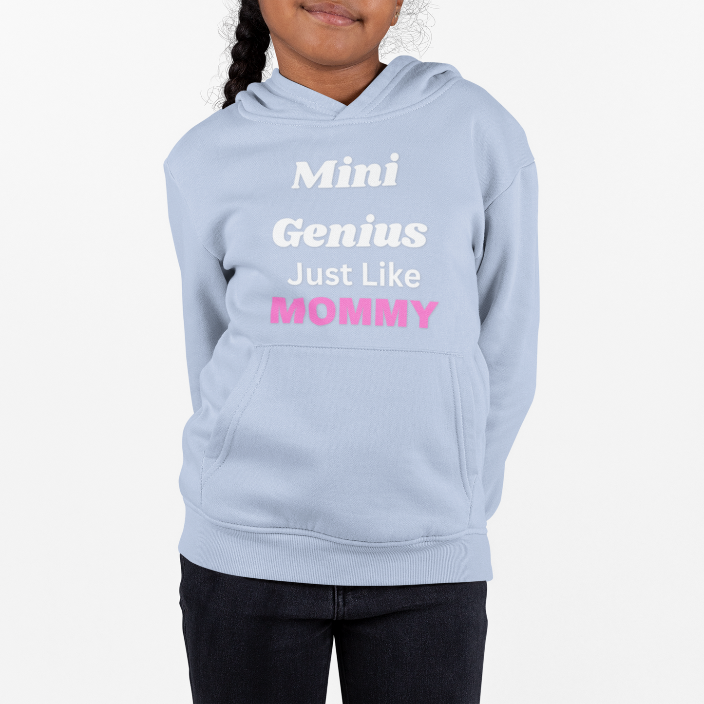 Mini Genius Kids Hoodie, Cute Toddler Sweatshirt, Gift for Mommy's Little One, Back to School, Birthday Present, Fun Family Apparel