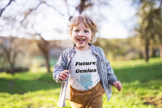 Baby Onesie Future Genius Short Sleeve