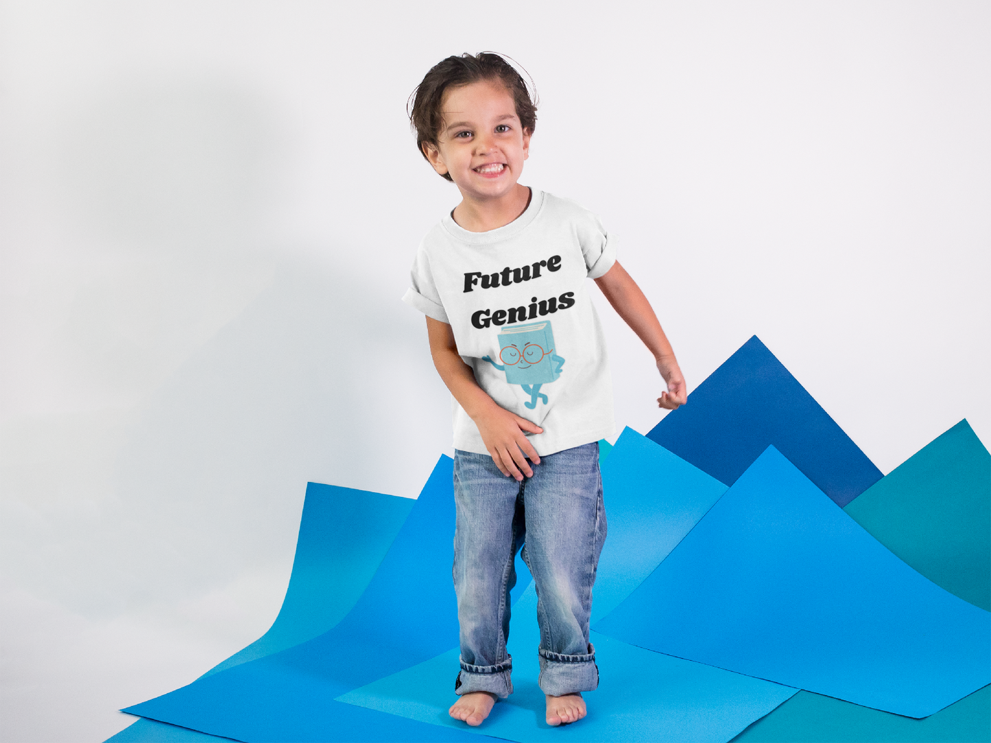 Future Genius Toddler Tee | Cute Child T-Shirt, Birthday Gift for Kids, Educational Apparel, Fun Playwear, Summer Outfit