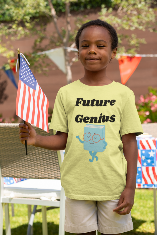 Future Genius Toddler Tee | Cute Child T-Shirt, Birthday Gift for Kids, Educational Apparel, Fun Playwear, Summer Outfit