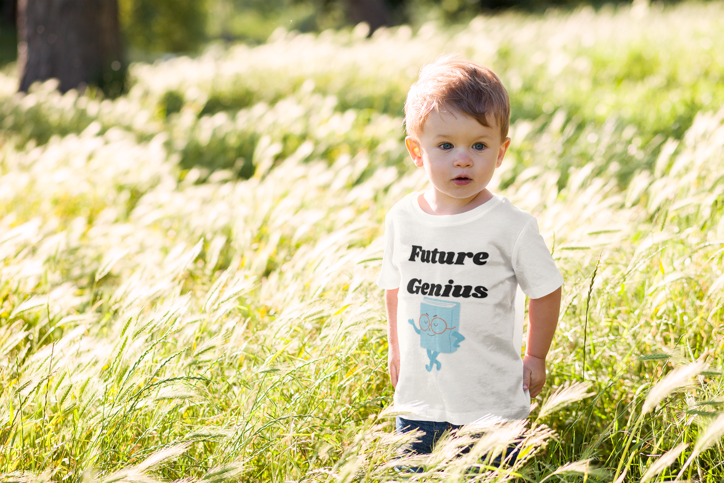 Future Genius Toddler Tee | Cute Child T-Shirt, Birthday Gift for Kids, Educational Apparel, Fun Playwear, Summer Outfit