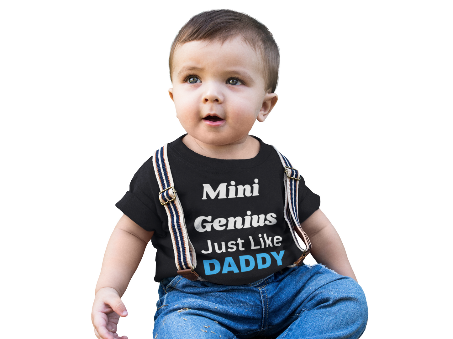 Mini Genius Just Like Daddy Toddler Short Sleeve Tee