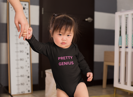 Pretty Genius Baby Bodysuit | Organic Long-Sleeve Suit for Newborns | Baby Shower Gift | Cute Infant Outfit | Funny Baby Clothes | [...]