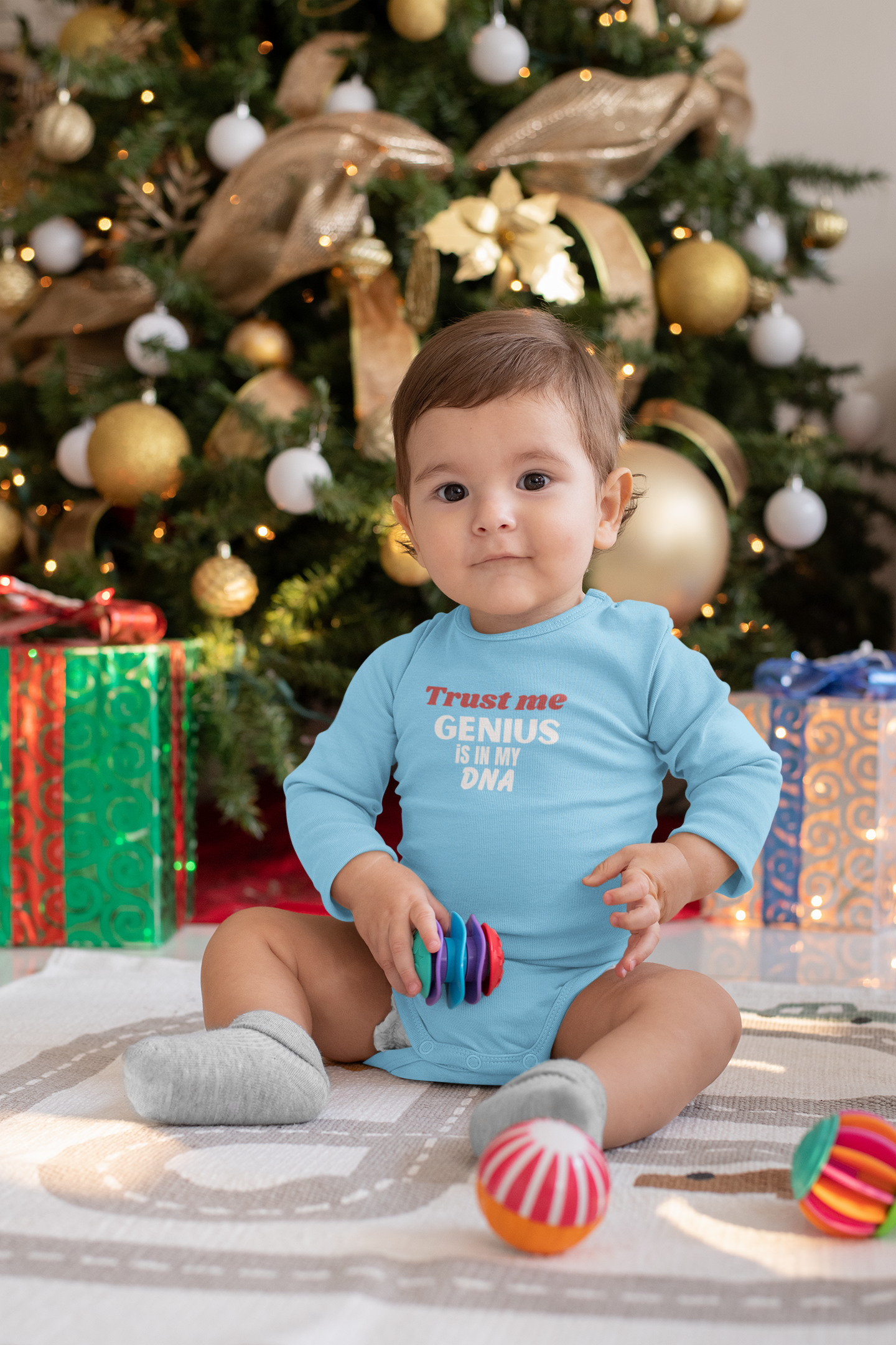 Genius In My DNA Infant Bodysuit, Funny Baby Outfit, Newborn Gift, Baby Shower Present, Cute Baby Clothes