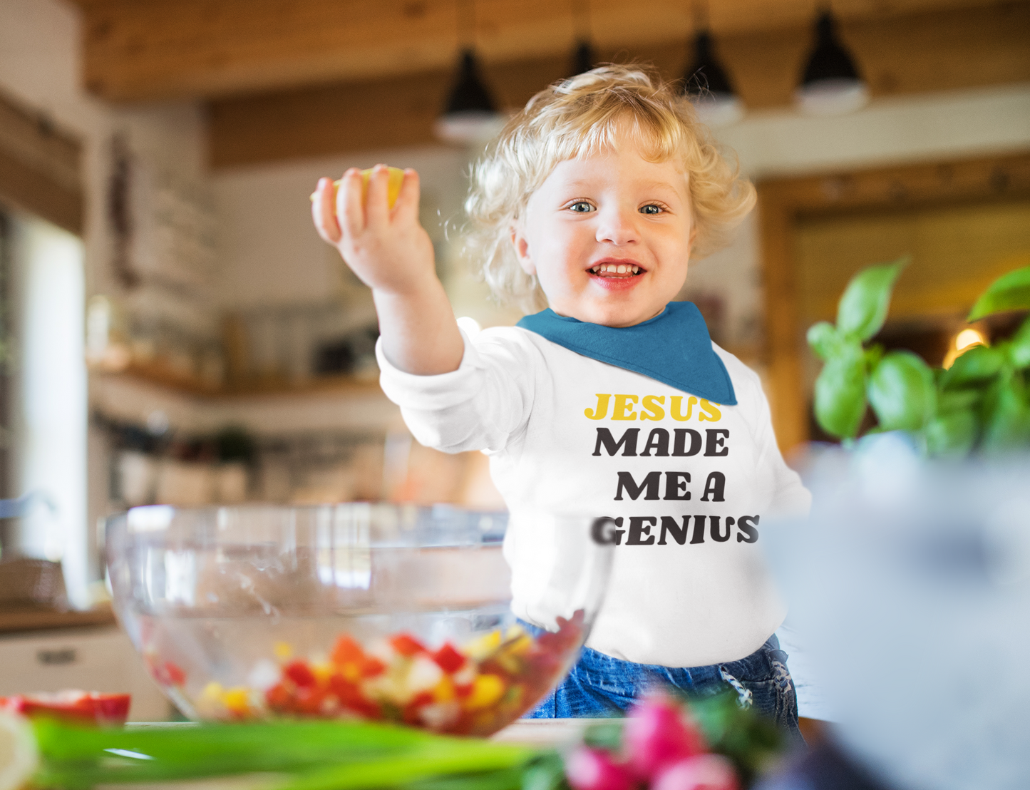 God Given Genius Infant Long Sleeve Bodysuit