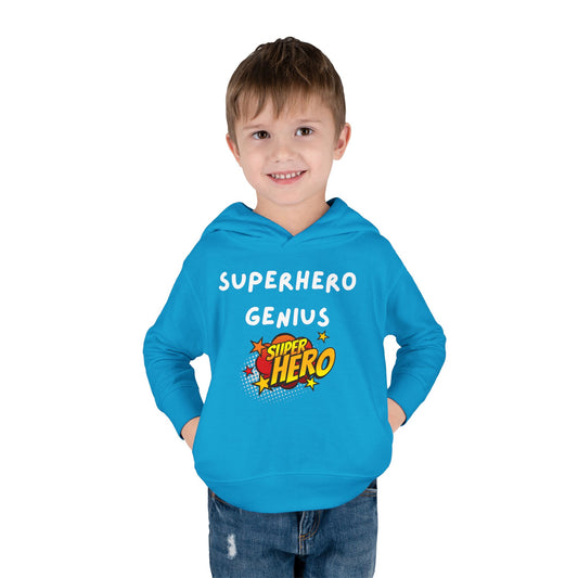 Superhero Toddler Fleece Hoodie - Cute Kids Pullover, Ideal for Birthdays, Play Dates, Gifts, Cozy Comfort