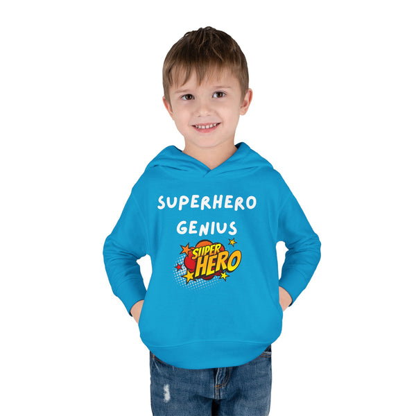 Superhero Toddler Fleece Hoodie - Cute Kids Pullover, Ideal for Birthdays, Play Dates, Gifts, Cozy Comfort