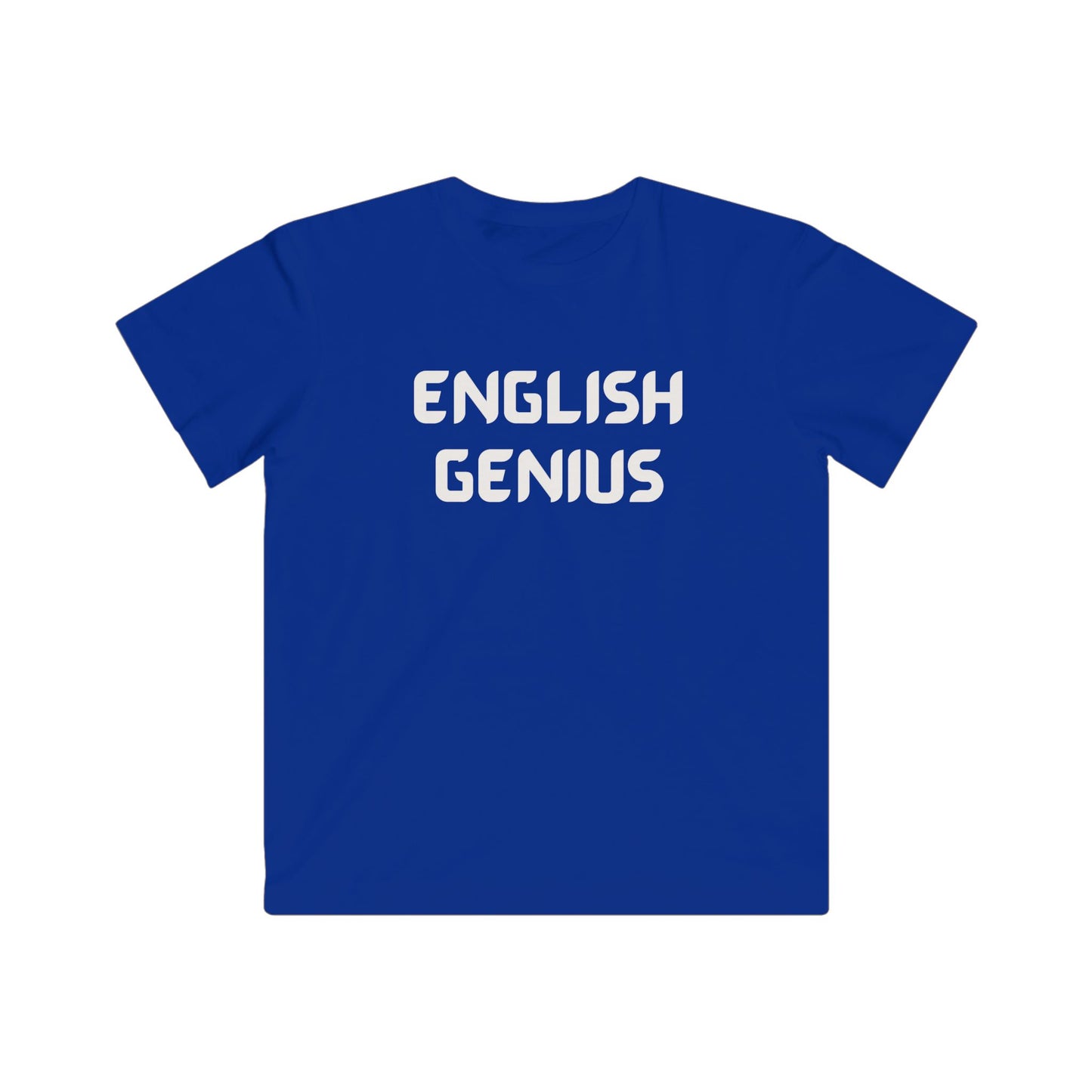 Kids English Genius Tee - Fun Learning Shirt, Children's Education Gift, Classroom Outfit, Back to School Apparel, Kids Statement T-Shirt