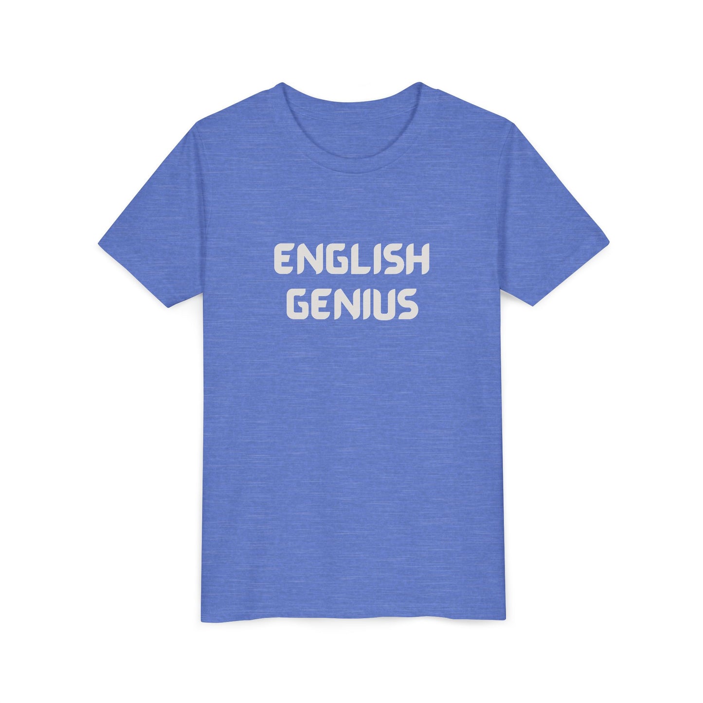 English Genius Youth Tee - Fun Educational T-Shirt, Gift for Kids, Back to School, Class Gift, Learning Merchandise