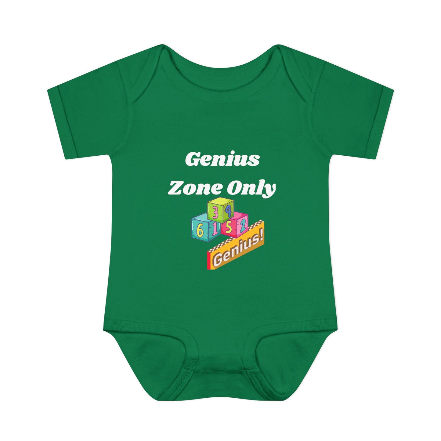 Genius Zone Only Baby Bodysuit, Cute Infant One-Piece, Baby Shower Gift, Toddler Outfit, Kids Clothing, Birthday Present