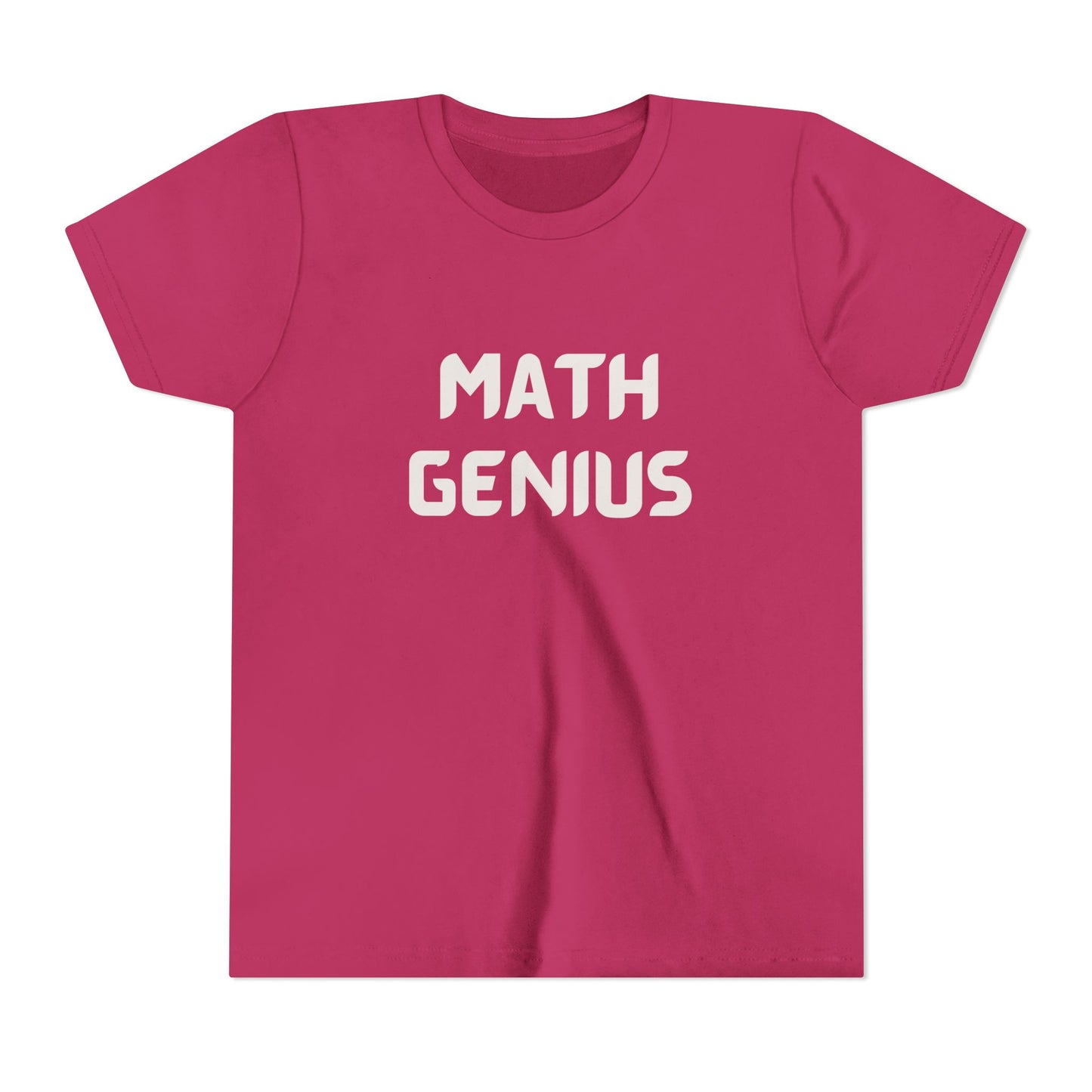 Math Genius Youth Tee - Perfect Gift for Students, Back to School Shirt, Educational Apparel, Cute Kids T-Shirt, Fun Learning Gift