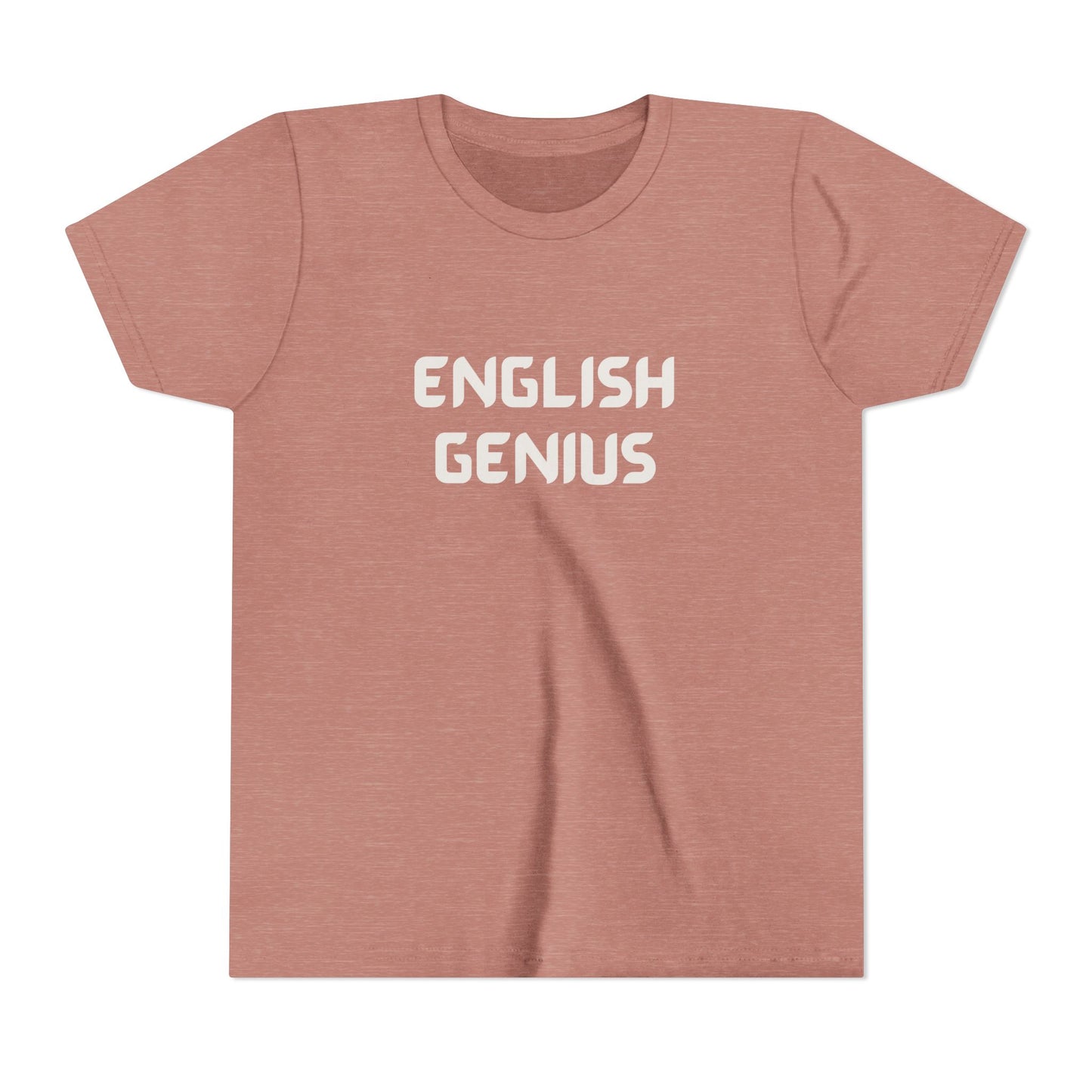 English Genius Youth Tee - Fun Educational T-Shirt, Gift for Kids, Back to School, Class Gift, Learning Merchandise