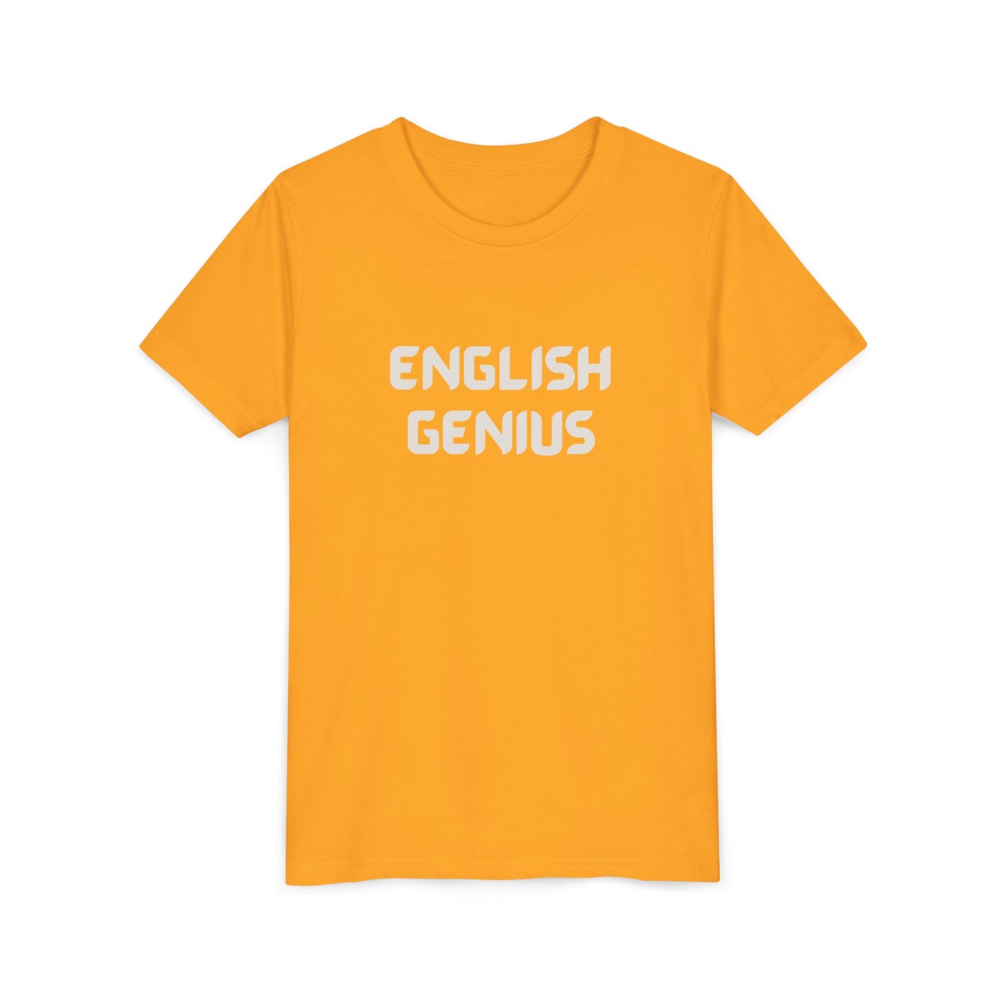 English Genius Youth Tee - Fun Educational T-Shirt, Gift for Kids, Back to School, Class Gift, Learning Merchandise