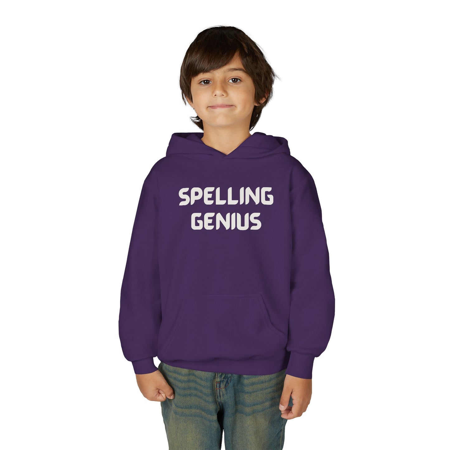 Spelling Genius Youth Hoodie | Cool Gift for Students, School Spirit, Birthday Present, Educational Wear, Comfortable Sweatshirt