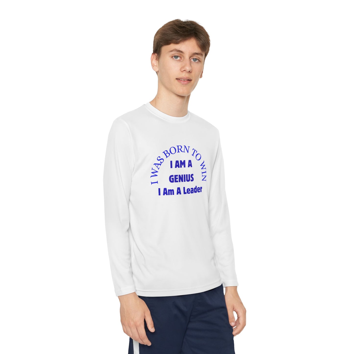 Youth Motivational Long Sleeve Tee - Positive Affirmation Shirt, Gift for Kids, Birthday Present, Back to School, Inspirational Apparel