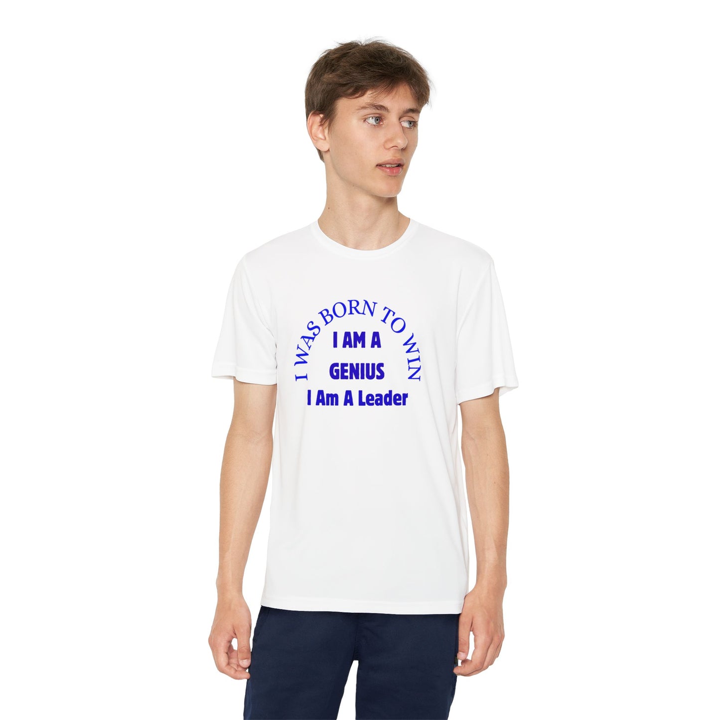 Youth Inspirational Tee - I Was Born to Win | Gift for Kids, Motivational Shirt, Children's Sportswear, Confidence Booster, Birthday Present