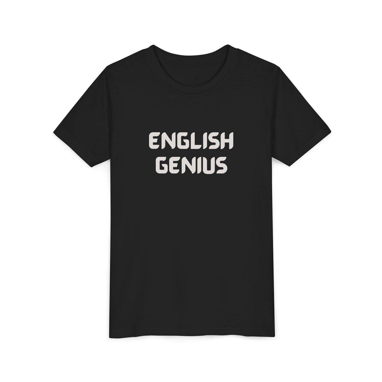 English Genius Youth Tee - Fun Educational T-Shirt, Gift for Kids, Back to School, Class Gift, Learning Merchandise